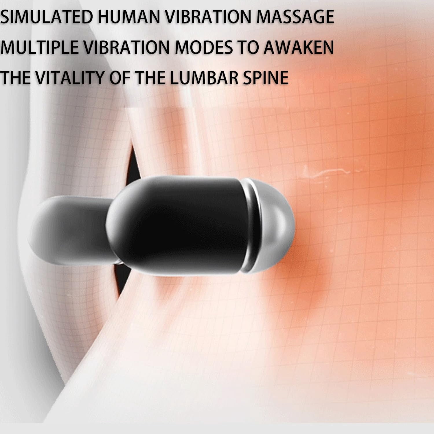3-in-1 Back Massager, 2025 New Electric 3 in 1 Back Massager with Heat and Traction and Vibration for Bed and Chair, Backs Massagers for Neck and Shoulder (A)