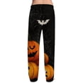 thumbnail image 4 of Satingcolo Funny Halloween Men's Pajama Pants, Halloween Pajama Bottoms for Men,Comfortable Soft Sleepwear Lounge Pant Sleep Pjs Bottoms, 4 of 6