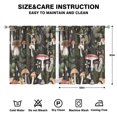 thumbnail image 2 of Mushroom Curtains-Blackout Curtains Bedroom Decor Living Room Darkening Grommet Window Drapes 2 Panels Set 53x63 inch, 2 of 2