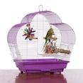 thumbnail image 6 of Prevue Pet Products Palm Beach Scallop Roof Purple & White Bird Cage SP21003P/W, 6 of 7