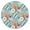 5.绿底花痔疮垫, variant on Colorful Bohemian Design Tablecloth with Stretch Fit for Various Table Settings
