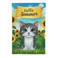 thumbnail image 2 of Shangniulu Summer Cat Garden Flag Vertical Double Sided Sunflower Spring Farmhouse Holiday Outside Decorations Yard Flag White, 2 of 6