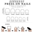 thumbnail image 5 of RAGUPEL 24 Pcs Glitters False Nail French Tip Artificial Nail Full Cover Stick on Nail Short Square Press on Nail, 5 of 8