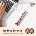 thumbnail image 4 of SEIHAI Facial Hair Removal for Women, Electric Painless Rechargeable Facial Hair Remover for Face, Lip, Chin with 2 x Replacement Heads, 4 of 8