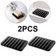 thumbnail image 1 of Soporte Silicona para Jabón Bandeja Jabonera Con Forma Peine Contenedor Almacenamiento (negro) 2 Uds., 1 of 7