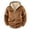 Khaki—Mens Long Sleeve Shirts, variant on BVOFAR Mens Fleece Jacket with Pockets Full Zip Long Sleeve Hooded Coats Sherpa Lined Warm Jackets Soft Fall Winter Outerwear Khaki XXXL