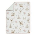 thumbnail image 3 of Sweet Jojo Designs Deer Floral Pink, Green, Tan and White 4 Piece Crib Bedding Set, 3 of 6