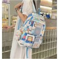 thumbnail image 2 of Cute Kawaii Backpack for School Kawaii Backpack with Kawaii Accessories Backpack Cute Aesthetic Backpack Japanese School Bag (Blue), 2 of 4