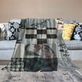 thumbnail image 2 of Nawypu Rustic Throw Blanket Lodge Bear Moose Lap Blanket Ultra Soft Office Blanket Adventure Retro Tartan Bed Cover Thermal Noon Break Blanket Gifts for Home Office Camping Car, 2 of 6