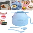 thumbnail image 4 of Under $5,Traditional Ramen Bowl Set Ramen Noodles Bowl,Instant Noodles Bowl with Chopsticks & Spoon Portable Ramen Cooker for Noodles,Soup,and Salad,Dorm Apartment Essentials, 4 of 9