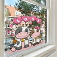 thumbnail image 7 of SLYNSHome Valentine's Day Window Clings Stickers Decorations Couple Cow Valentine's Window Decals - 11.8 inch - Double Side - for Home Hotel Wedding Propose Ornament, 7 of 7