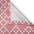 thumbnail image 3 of Ambesonne Ethnic Kitchen Curtains, Russian Slavic Stitch, 55"x39", White and Red, 3 of 3