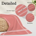 thumbnail image 3 of Pure Coral Red Long Body Pillow Covers, Simple Solid Color Soft Breathable Throw Pillow Cases with Invisible Zipper, Decorative Pillowcase Pillows Protectors for Sofa Bed Couch 20"x60", 3 of 9