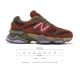 thumbnail image 2 of New Balance 9060 Men 8.5 Sneakers Shoes Rich Oak Burgundy Hi Pink, 2 of 6