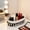 F, variant on Boho Bedroom Decor Woven Storage Basket, Macrame Rope Bin with Tassels & Twisted Handles, Oval Organizer for Makeup, Perfume, Bathroom Vanity & Desk Countertop