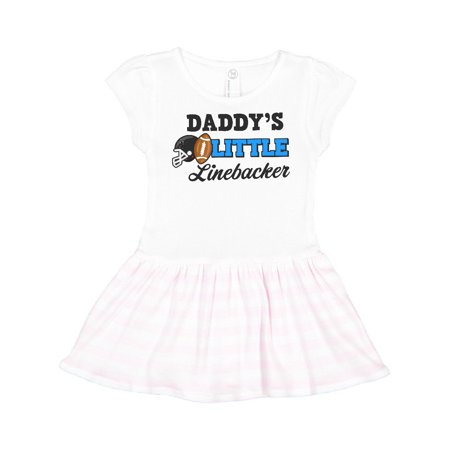

Inktastic Daddys Little Linebacker Gift Toddler Girl Dress