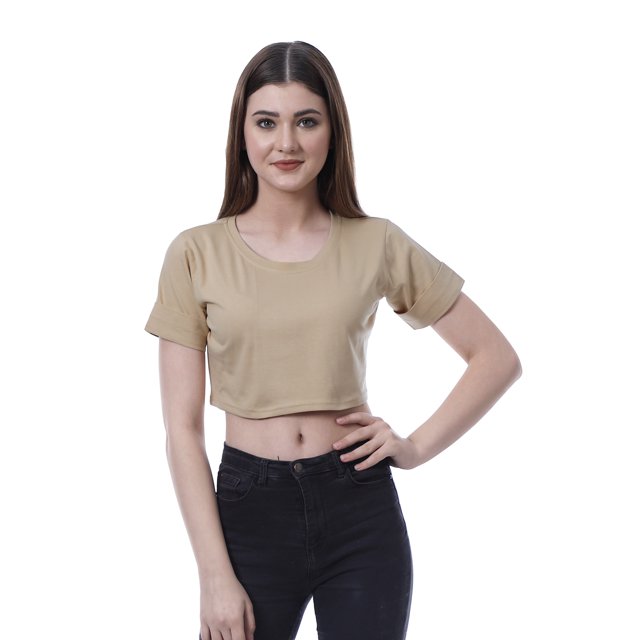 Moomaya T-shirt Court à Col Rond pour Femmes Manches Courtes Été Coupe Ample