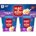 thumbnail image 2 of (3 pack) Mac A Roni Pasta with Flavored Sauce Creamy White Cheddar, 2.04 oz 4 Count Cups, 2 of 8