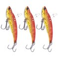 thumbnail image 3 of 3 uds señuelo Artificial de Metal toda la capa de natación hundimiento vibración cebo duro aparejos de pesca dorados, 3 of 10