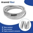 thumbnail image 3 of Uxcell Cord Mower Deck Belt 1/2" x 105.5" Aramid Replacement Cord Deck Drive Belt for 405143, 584453101, 532405143, PP21008, 7133156, 575937701, 21546607, Gray, 3 of 6