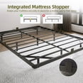 thumbnail image 6 of Bexfil King Size LED Floating Bed Frame with Remote Control and Charging Station, No Box Spring Needed, Easy to Assemble, 6 of 9