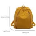 thumbnail image 3 of Womens Solid Color Lightweight Backpack Large Capacity Commuter School Bookbag Back to School Backpack for Women, 3 of 4