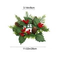 thumbnail image 3 of Kumdkd Christmas Candlestick Wreath 11 Inch with Golden Berries Pine Cones, Artificial Greenery Centerpiece for Candles, Holiday Table Decor for Christmas and New Year's, 3 of 6
