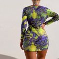 thumbnail image 4 of Moda mujer sexy impreso cordón traje de baño bikini split traje de baño OAVQHLG554B Store  llm121212, 4 of 6