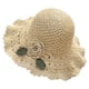 thumbnail image 2 of Sombrero de Playa para Mujer, Tejido a Mano, Plegable, con Flores, para Primavera y Verano., 2 of 4