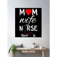 thumbnail image 2 of Mom Wife Nurse Repeat Poster Wall Art, Modern Wall Decor, 16x24 UNFRAMED, 2 of 3