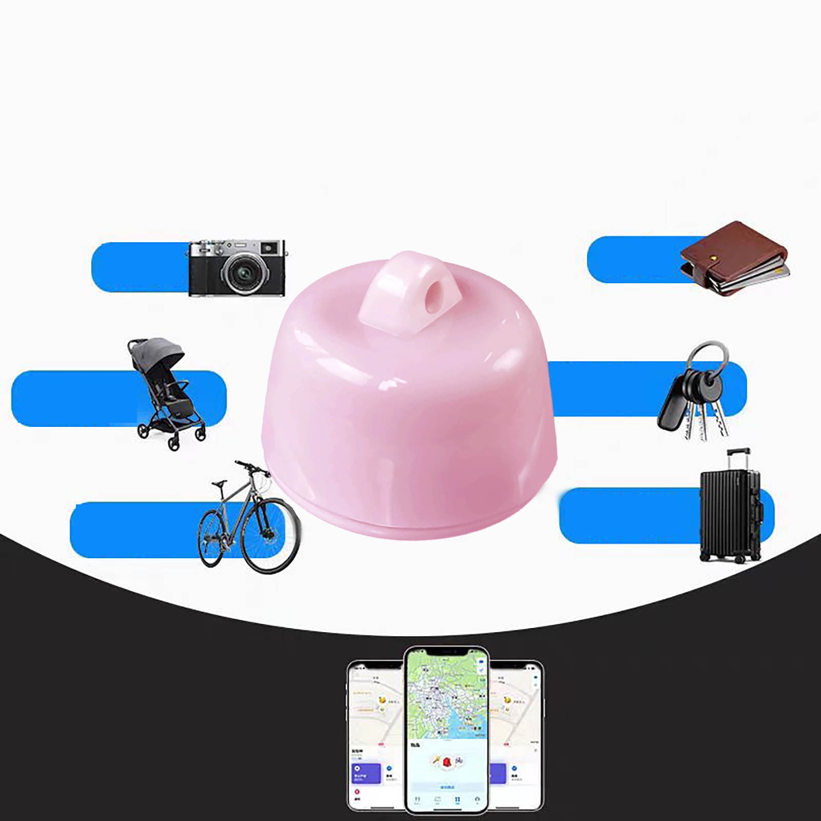 Mini Smart Collar Locator Real Tracking Device for with Lost Technology and Positioning System for Outdoor Adventures