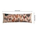 thumbnail image 6 of Long Body Pillow Cover - Soft & Breathable, Hidden Zipper, 20"x54", Cute Farm Eggs & Chickens Print - Perfect Gift for Farmhouse Lovers, Side Sleepers, Rustic Home Decor, 6 of 7