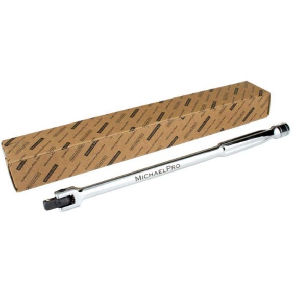 MichaelPro 3/8 Inch Drive Flex Handle Breaker Bar for Extra Torque