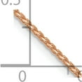 thumbnail image 5 of 14K Rose Gold Jbsp's 1mm D/C Open Franco Chain (20 X 0.95) Made In Italy 7215-20, 5 of 5