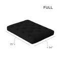 thumbnail image 5 of Loosh Home  6" Canvas Futon Mattress Black Full, 5 of 5