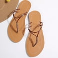 thumbnail image 5 of Caywon Women Flat Sandals, Beaded Toe Ring Walking, Braided Summer Slip On Dressy, Comfortable Ladies Shoes Sandalias Planas Mujer, 5 of 9