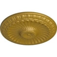 thumbnail image 3 of Ekena Millwork 11 1/4"OD x 1 1/8"P Linus Ceiling Medallion, Hand-Painted Pharaohs Gold, 3 of 6