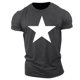 thumbnail image 2 of Top de Manga Corta, Hombre Casual Impreso Cuello de la Tripulación Camiseta, Manga Corta Blusa de Verano Poliéster, 2 of 9