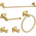 thumbnail image 1 of Pieces Matte Bathroom Hardware Accessories Set Hand Towel Bar Set Toilet Paper Holder Towel Ring Towel Rack Set Matte for Bathroom, 1 of 8