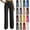 18# Black, variant on 2026 Women's High Waisted Straight Leg Simple Suit Trousers, Classic Business Straight Flowy Suit Pants, Dressy Pants Khaki XL