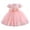 Light Pink, variant on Kids Dress Sheer Mesh Modern Playful Colorful Mesh Tulle for Casual Charming Elegant Dress Set