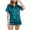 Blue, variant on Kaemgyyd Silk Satin Pajama Set for Women 2 Piece Lounge Outfit Pjs Shorts Matching Summer Sleepwear Button down Shirt Shorts Set