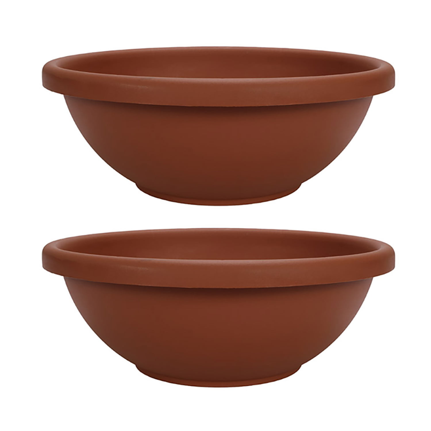 Planter Inch Bowl 12 Antique Copper Pot Indoor / Outdoor Plastic 