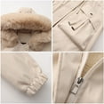 thumbnail image 6 of Women Coat Fashion Solid Color Casual Zipper Winter Hooded Stand Sports Long Sleeve Parkas Women's Winter Coats Jackets for Women Trendy Cute Clothes for Women L, 6 of 6