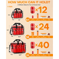 thumbnail image 2 of HOTOR Lunch Box for Men and Women - Premium Leak-Proof Insulated Lunch Bag with Adjustable Shoulder Strap, Large Capacity Cooler Lunch Bag, 13.3" x 9.9" x 9.0", Black, 2 of 5