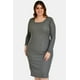 thumbnail image 1 of Vestido acanalado Roman Fashion Tallas Extras 4303 Gris 38, 1 of 6