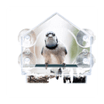 thumbnail image 3 of Window Bird Feeders with Strong Suction Cups, Clear for Outside,Bird House with 2 Compartment Removable Tray, 3 of 7