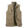 thumbnail image 1 of Wolfast Men's Outdoor Vest Leisure Jacket Lightweight Vest With Zip Many Pockets, 1 of 5
