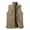Khaki, variant on Winter Clearance!Brilliant Puffer Jacket Men No Sleeve Men's Outdoor Vest Leisure Jacket Lightweight Vest Zip with Muti-Pockets Brown XXXXL