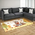 thumbnail image 3 of Welcome Fall Bull Terrier Enjoys School Time Autumn Fall Leaves Indoor Rug Bully Dog Lovers Gifts Idea Carpet Living Bed Room Sofa Home Decor - 02013, 3 of 5